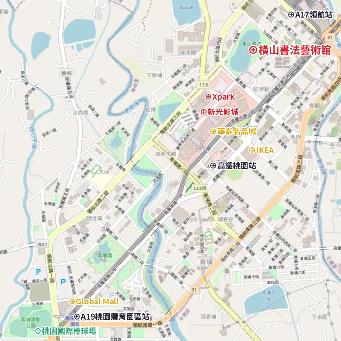 橫山書法藝術館地圖